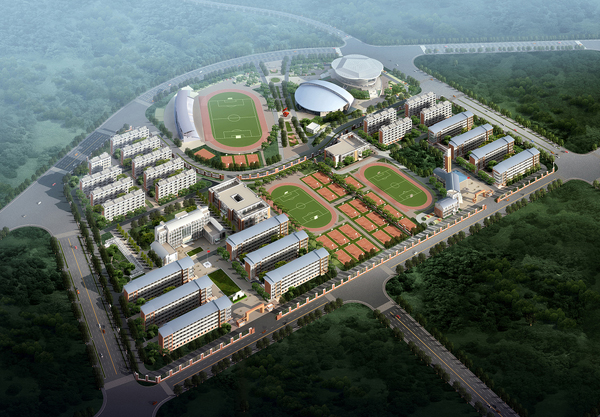 高新教育集團(tuán)大余衡水實驗學(xué)?？傮w設(shè)計鳥瞰圖